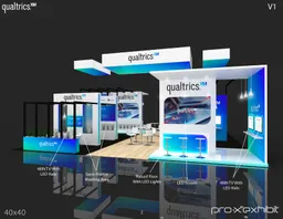 40x40 Island booth design by Pro-X Exhibits